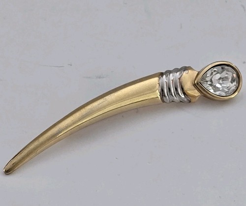 Spilla corno zanna curva - spilla,